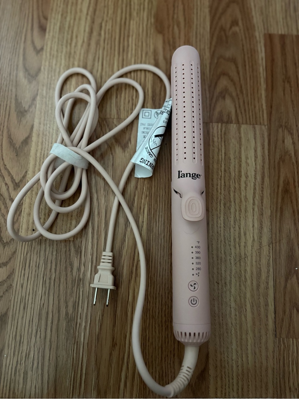 Lange Pink Ceramic Hair Straightening Brush